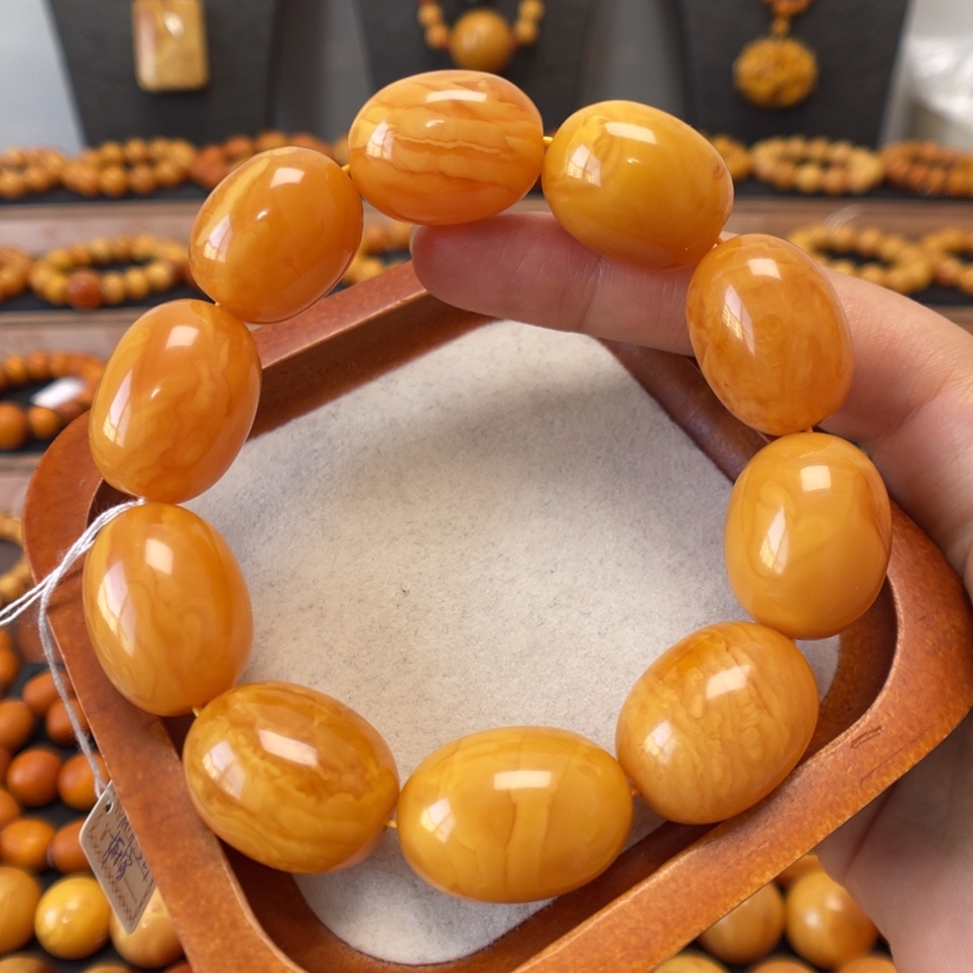 蜜蜡未镶嵌手链蜜蜡