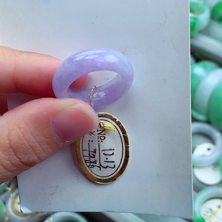 翡翠未镶嵌戒指12号