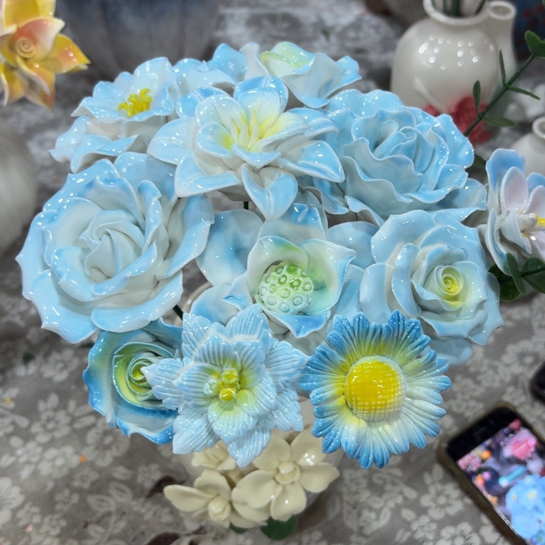 1939 陶瓷花拍满20元发货退款拉黑