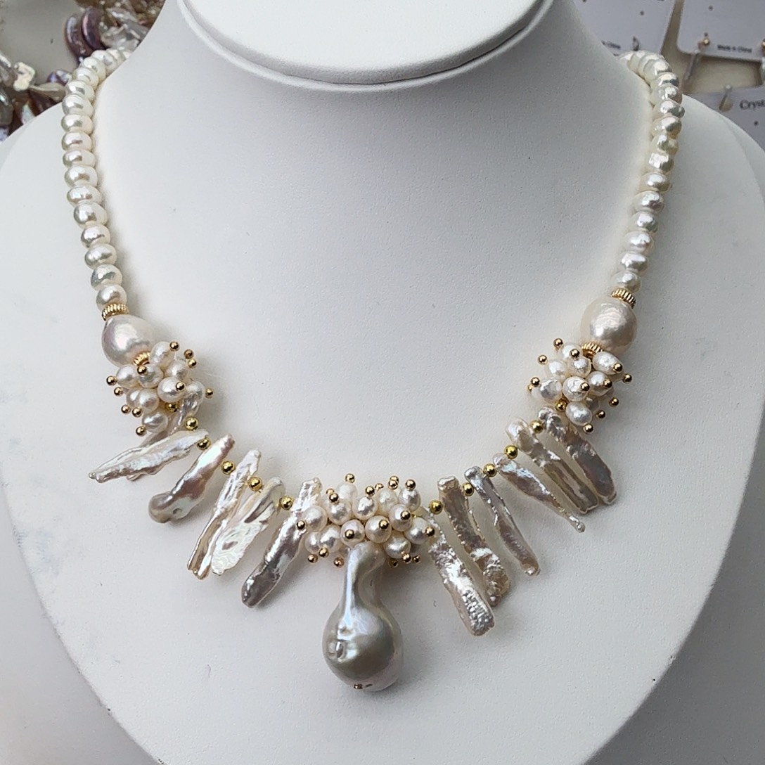 未镶嵌淡水珍珠颈饰