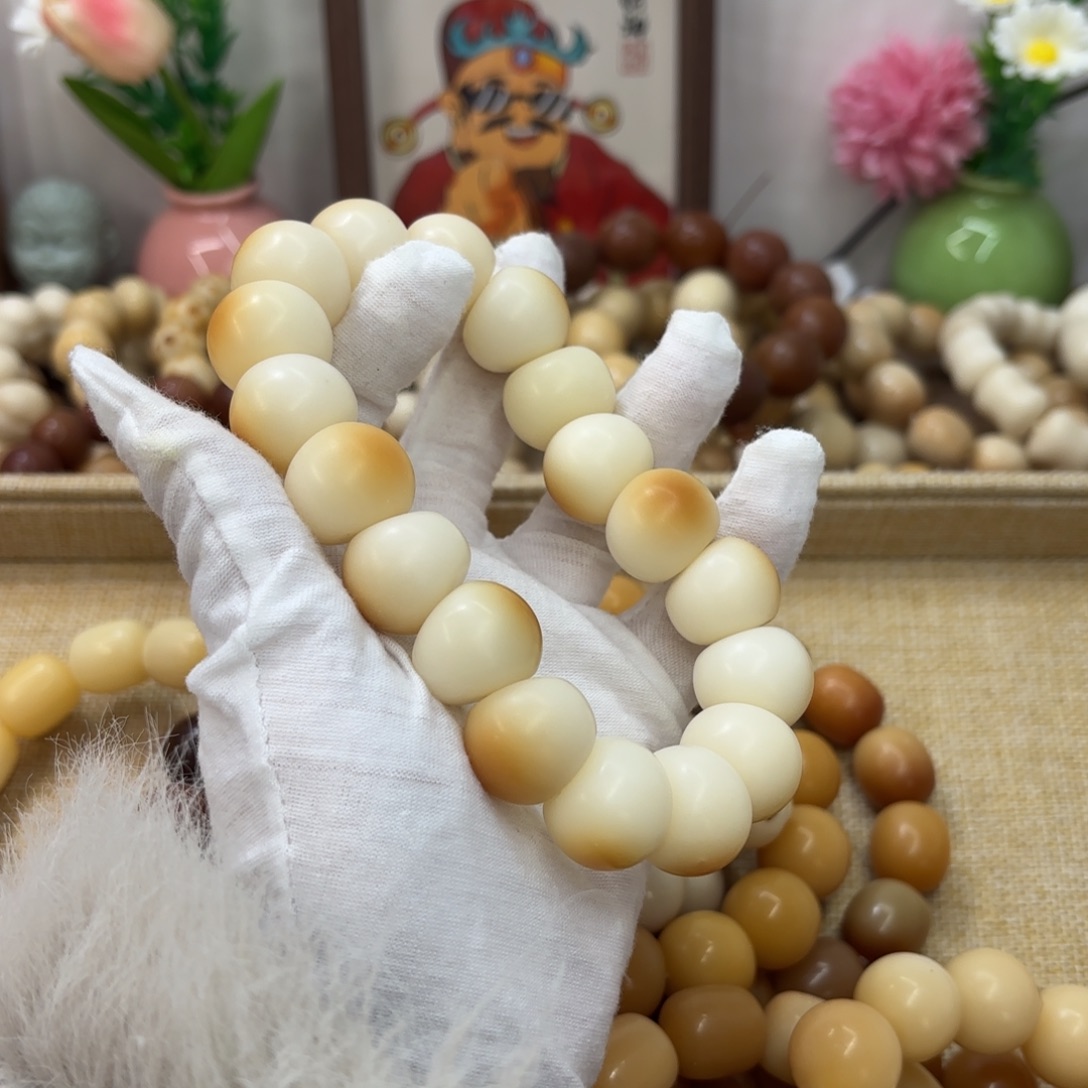 菩提根/象牙果吊坠20干磨落地果炭烧晕色胖墩肠默认瑕