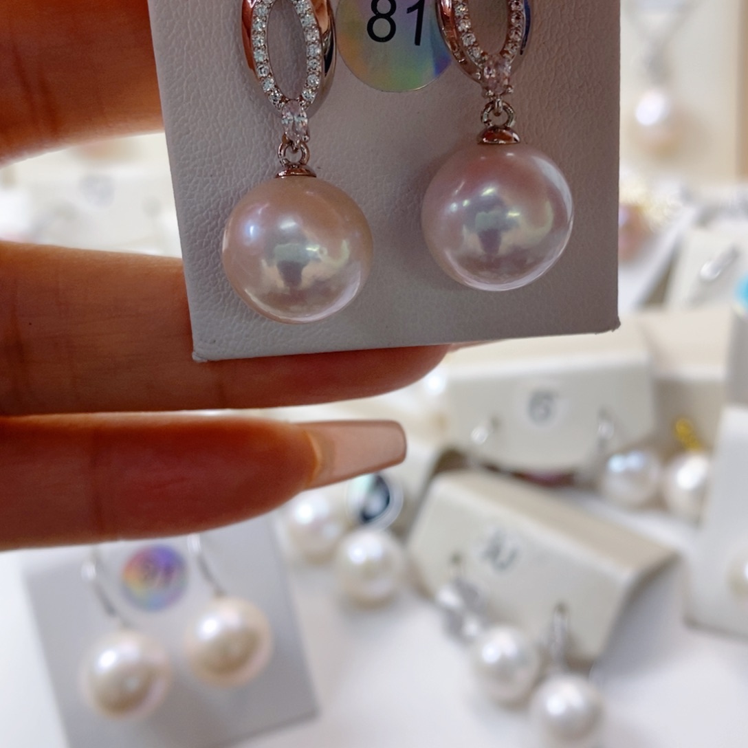 淡水珍珠耳饰合金