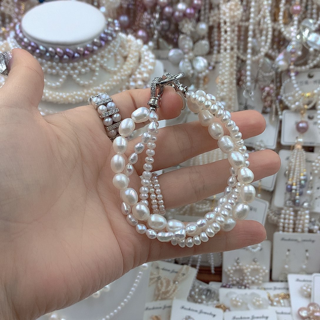 耳饰淡水珍珠银S925镶嵌