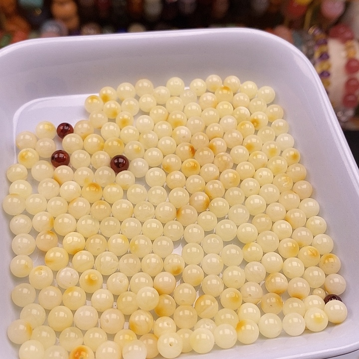 未镶嵌28个白瓷蜡卡5.5玛瑙/玉髓