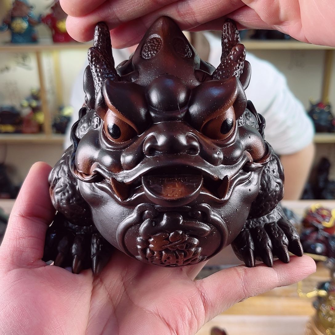 紫砂茶宠紫陶树脂茶宠摆件