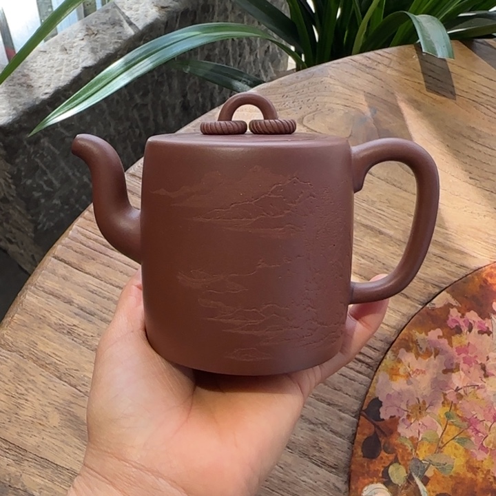 紫泥茶壶T****o双圈300m l原矿紫泥