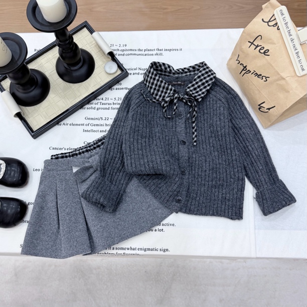 女童秋装套装2025新款韩版童装韩系穿搭女宝宝春秋两件套ZH3759