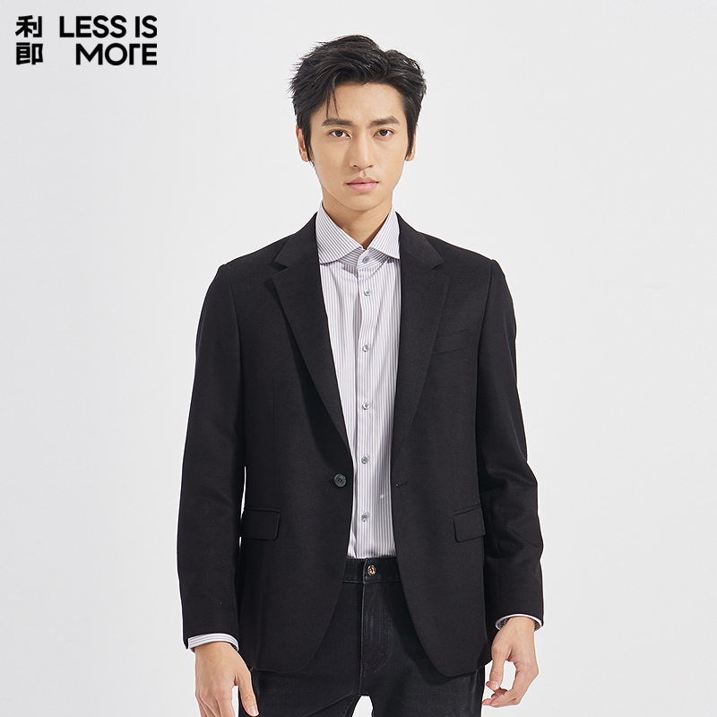 利郎[门店同款]2025秋季新款天丝混纺青年商务单西时尚西装外套男