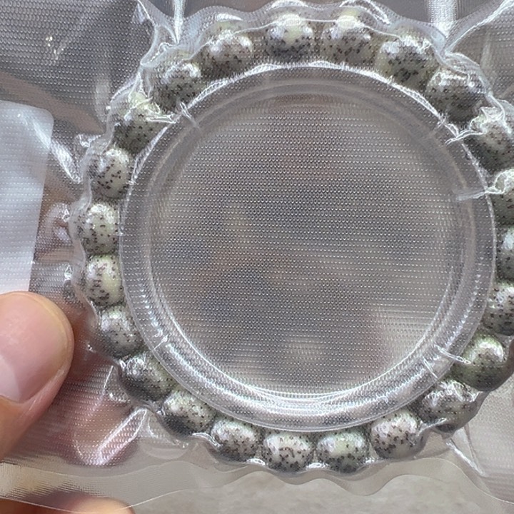 星月菩提手串5练手糯冰石玉星月菩提单圈1.0