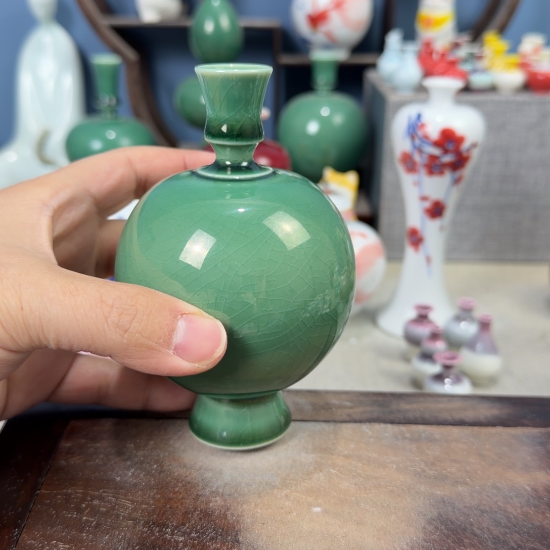 陶瓷手工小花器摆件