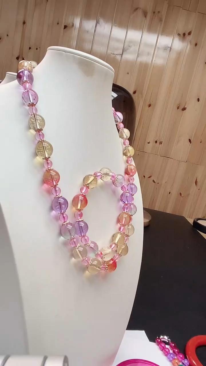 【原矿正品  清雅飘逸】项链手链套装Q2904