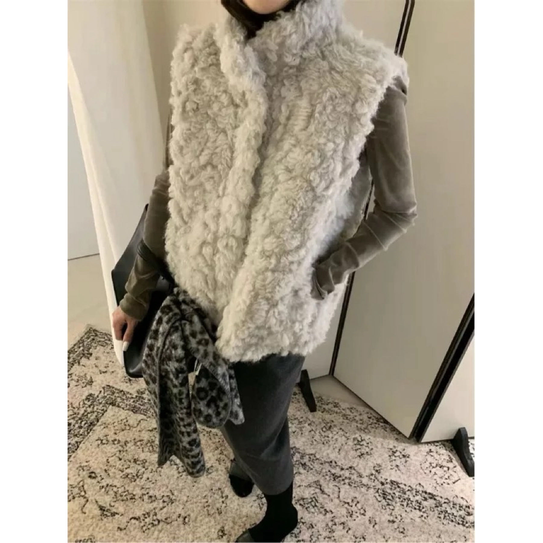 【土豆优选】重工洋气加厚毛毛马甲