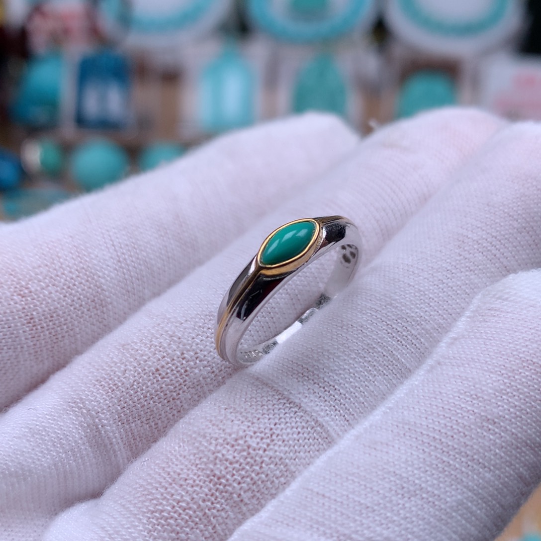 绿松石银S925镶嵌珠宝奇石