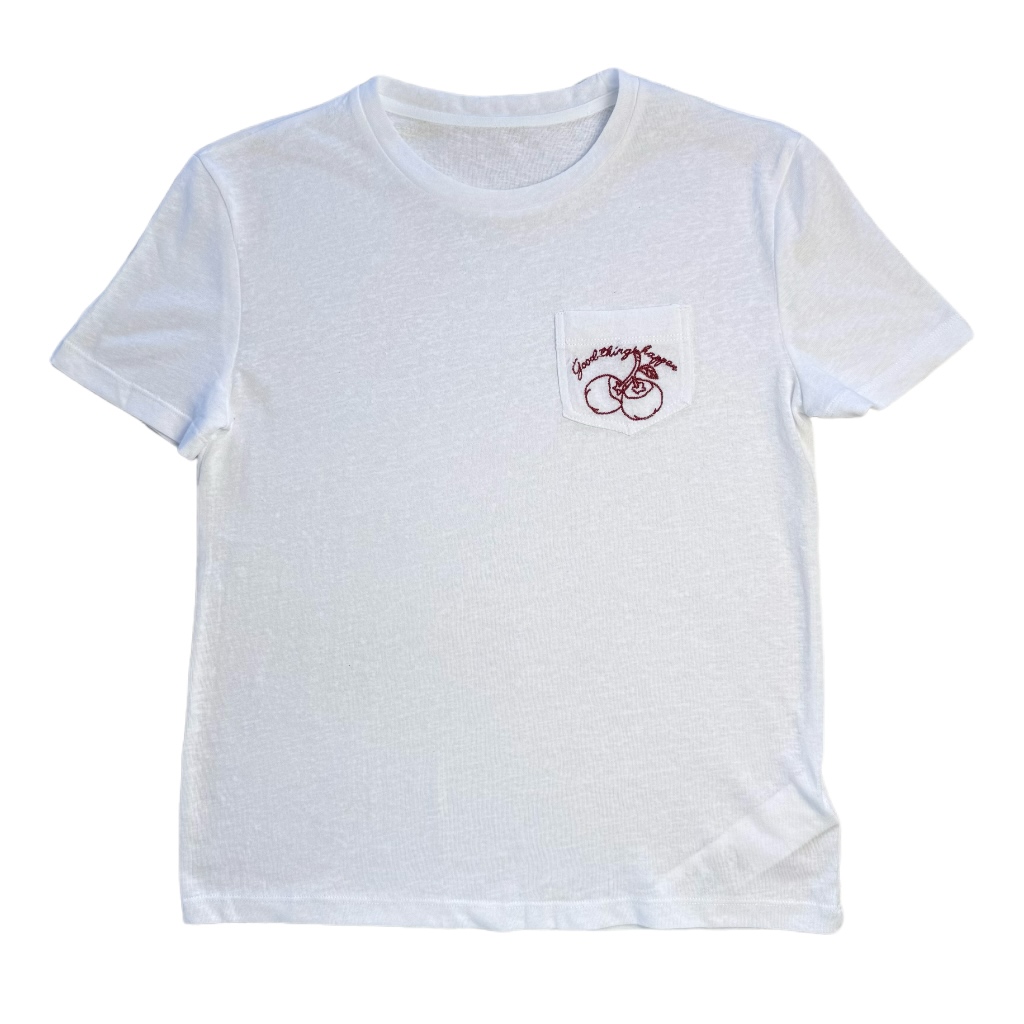 SENSE 25年 简约刺绣圆领t恤