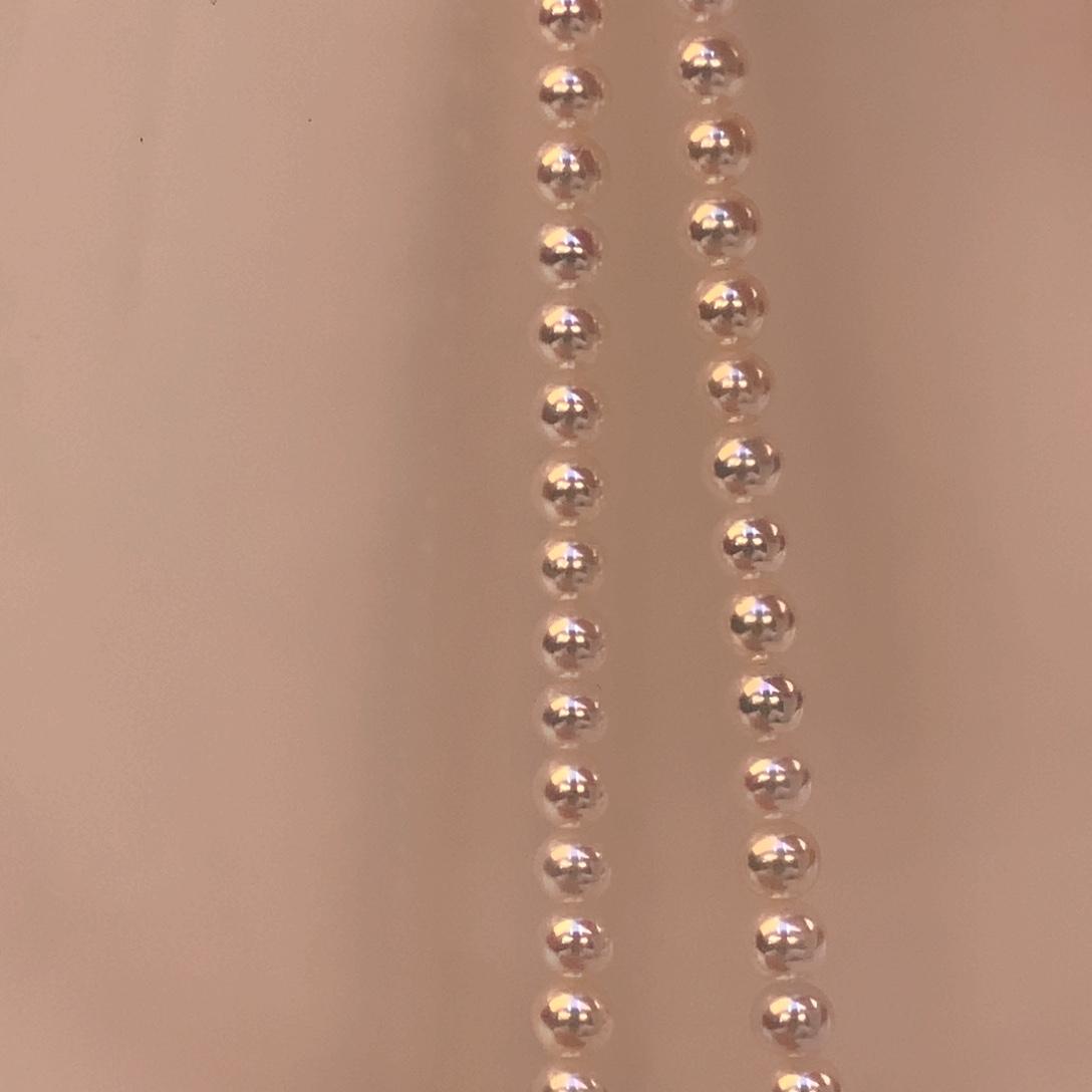 淡水珍珠颈饰18K金镶嵌米****0