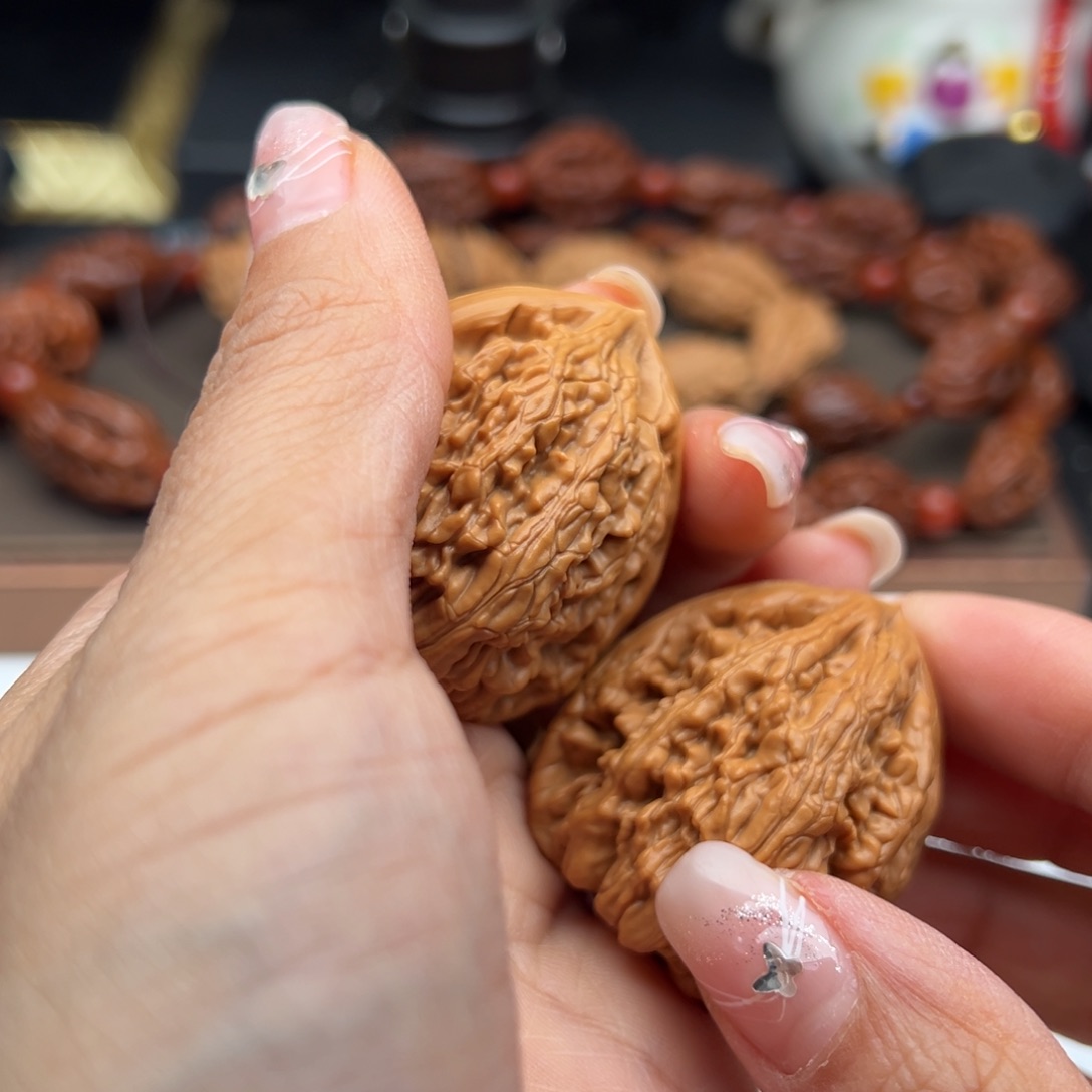 文玩核桃把件虎头王36