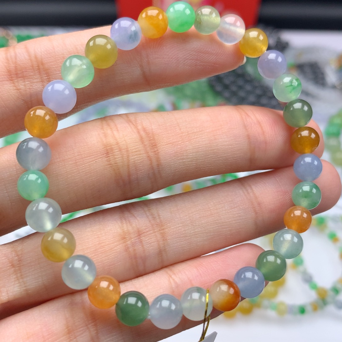 翡翠手链未镶嵌卡