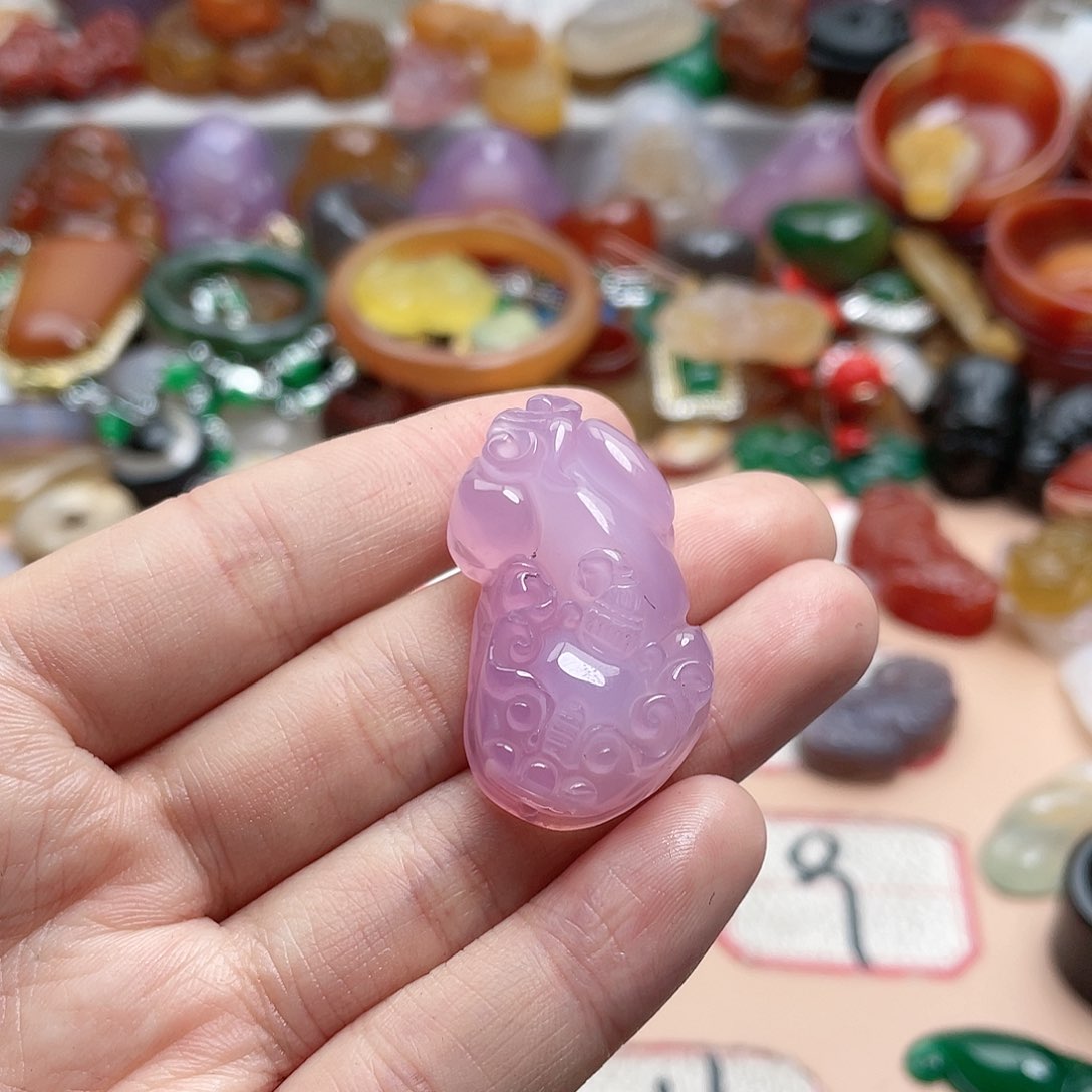 玛瑙/玉髓颈饰合金星*