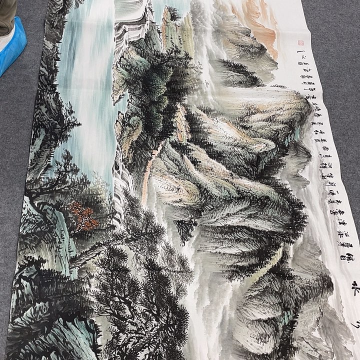 国画今天上午国画作品展示