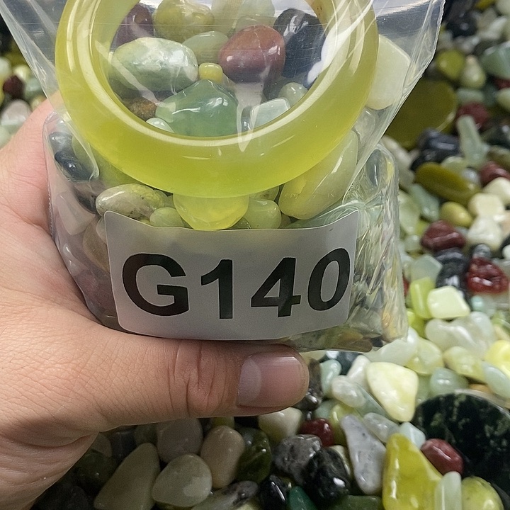 岫玉鱼缸石未镶嵌