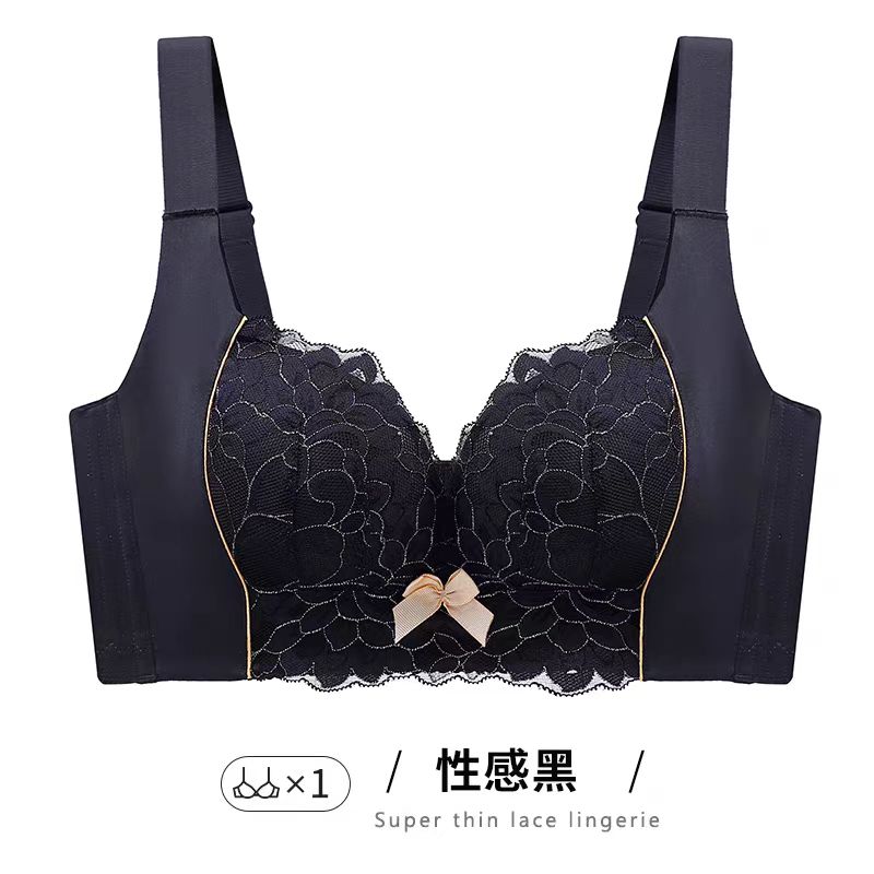 聚拢文胸适合前扣女装大佬戴的胸罩大胸显小欧若智性风