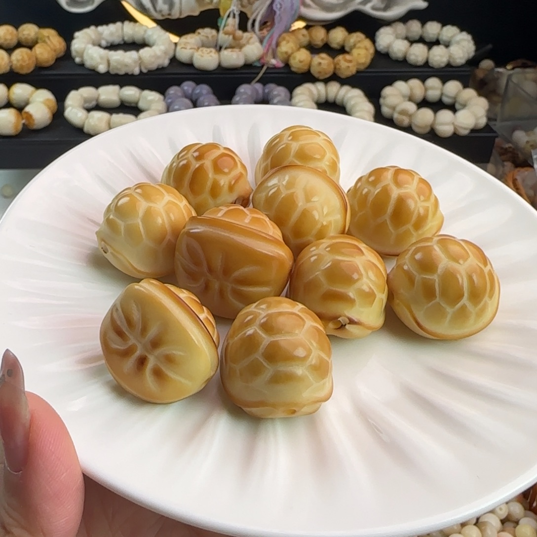 菩提根/象牙果吊坠微瑕牙果卡27炭烤富甲10颗