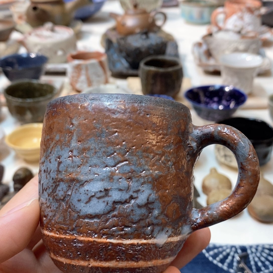 柴烧侘寂粗陶茶具