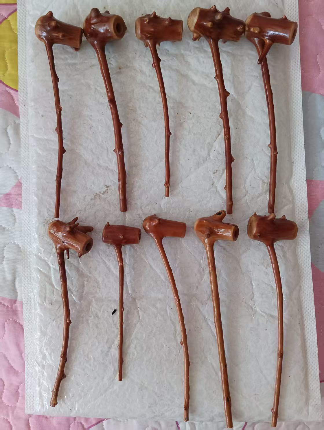 檬子木刺花，粗中细支通用烟斗抽烟老式烟斗檬子木烟斗手工老式