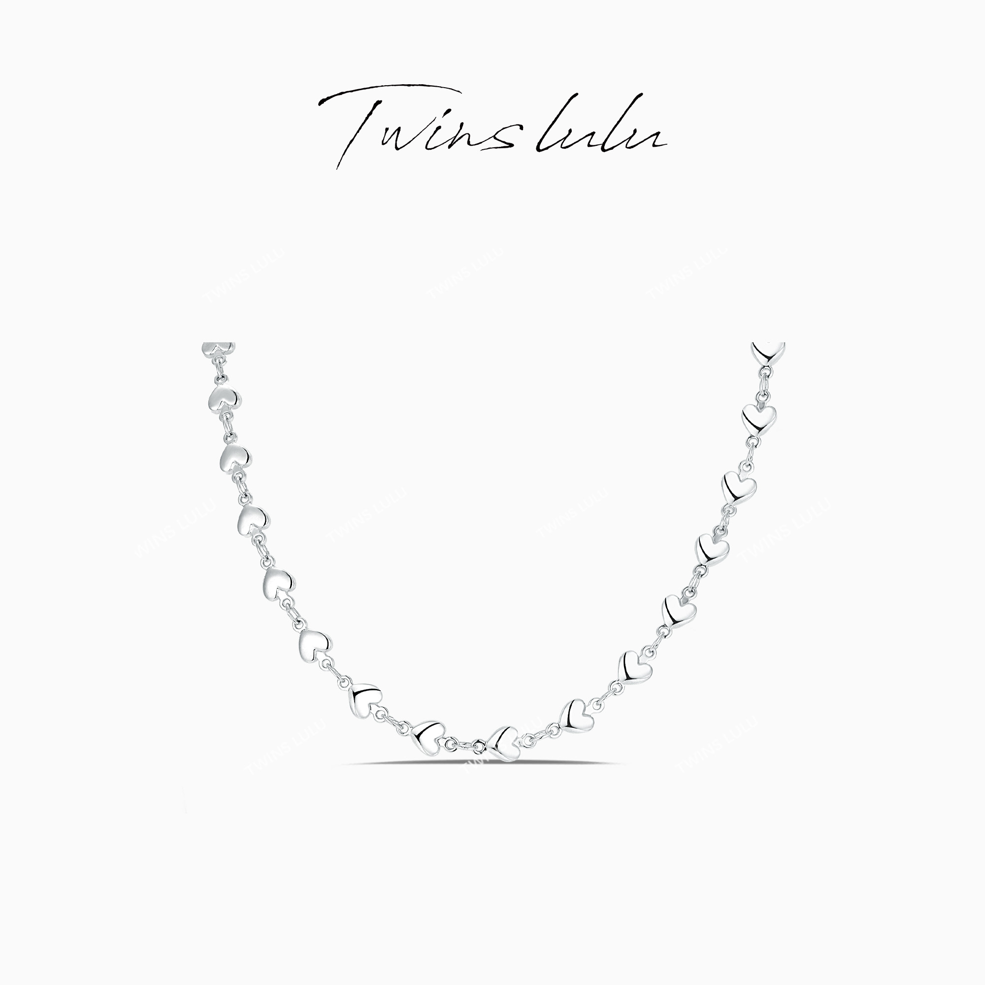 TWINS LULU 镀k金【官方正品】简约百搭手工爱心项链TSJ9476
