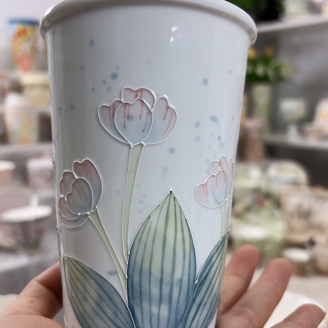 手绘创意高温釉下彩陶瓷