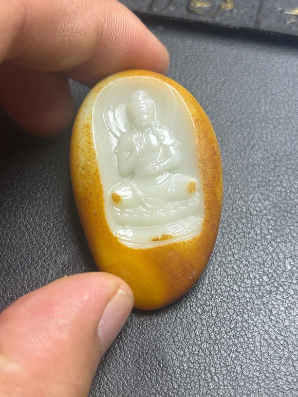 和田玉阿弥陀佛吊坠