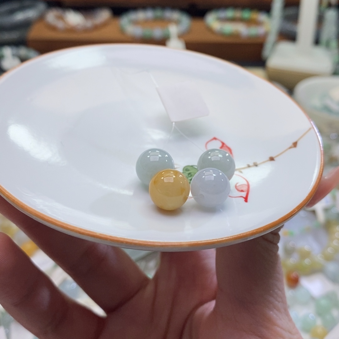 手链翡翠未镶嵌d2617卡9.9