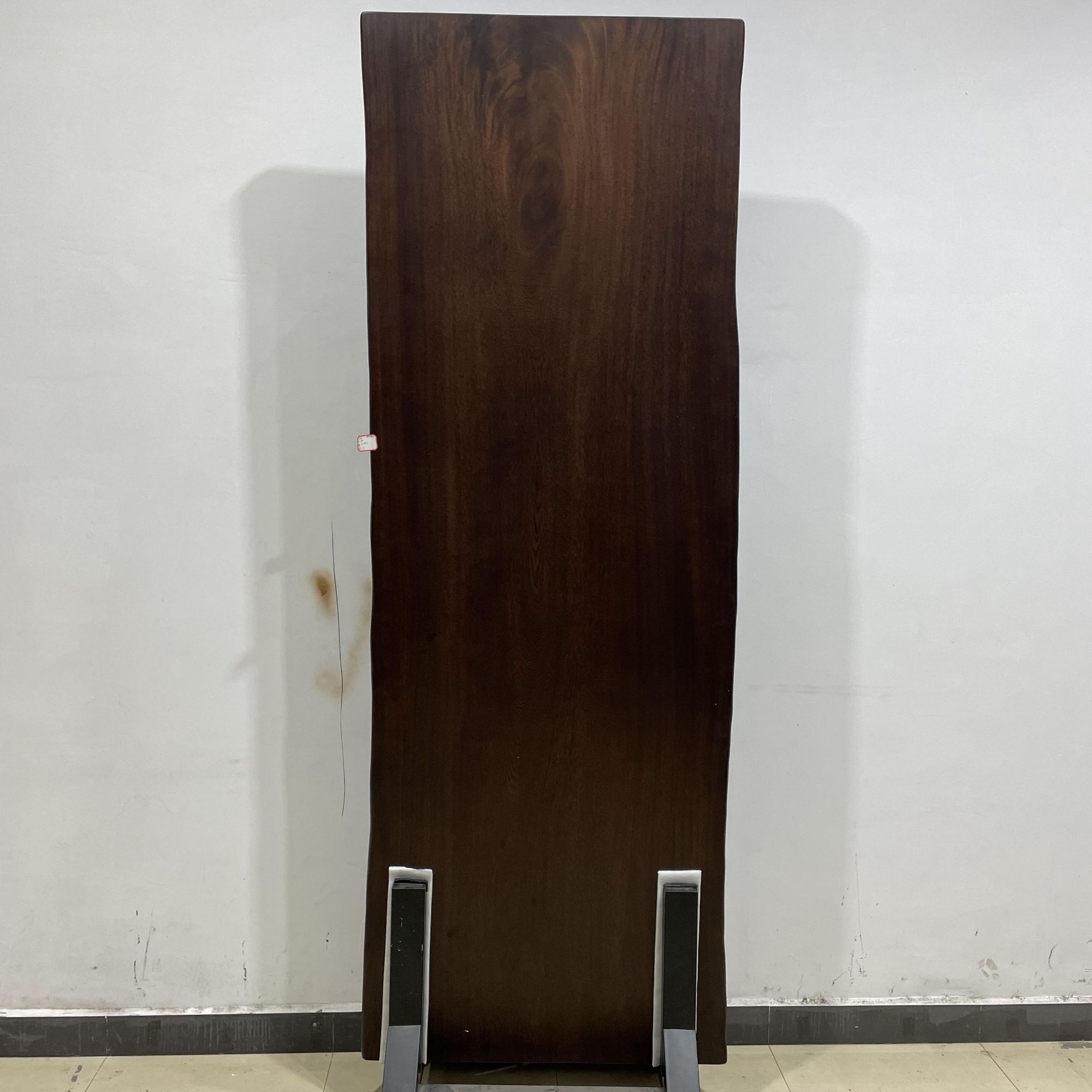 933-长250宽87-89-91厚5.5公分自然边阿根廷黑胡桃木大板整板茶几