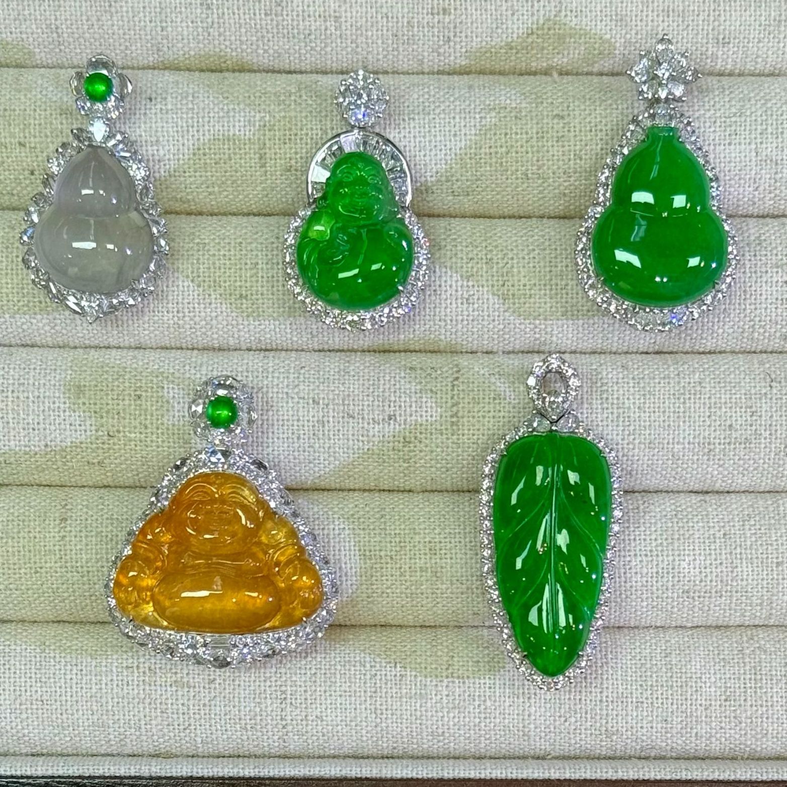 翡翠吊坠-18K金-CC54-多样性发一件-JM|CXQ21