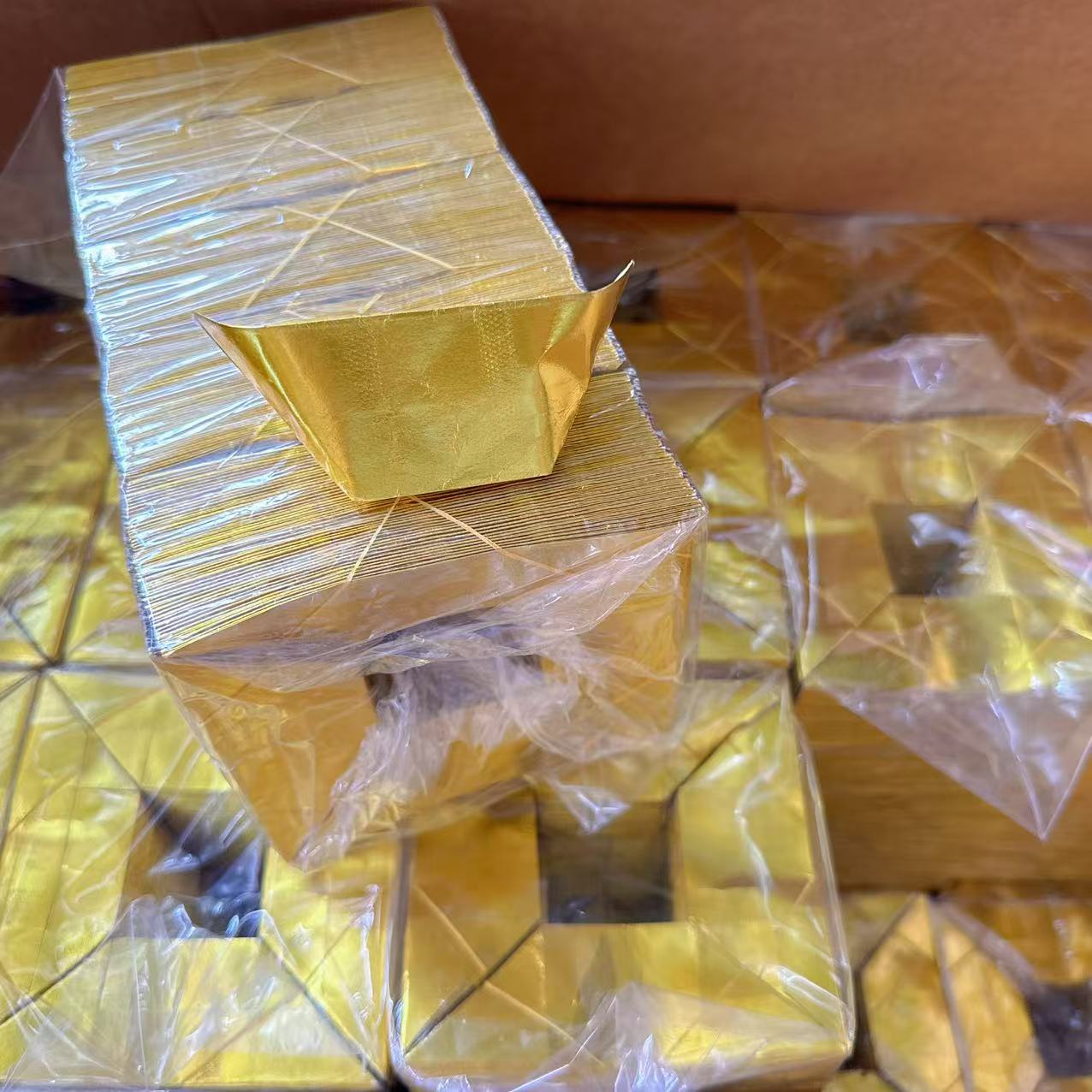 12*15型号铝箔纸 留银元宝半成品手工折纸