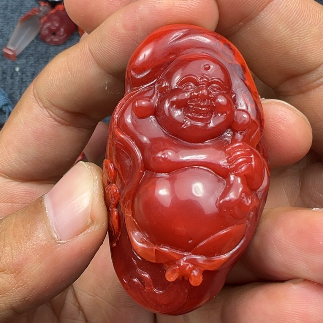 南红玛瑙吊坠未镶嵌周*珍