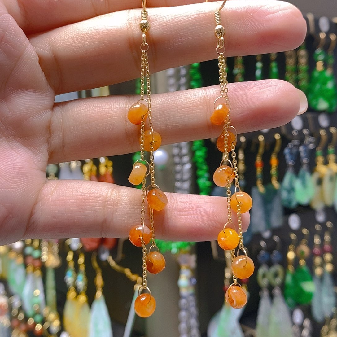 未镶嵌翡翠耳饰翡翠