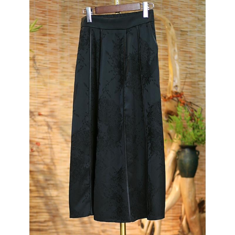 【骑袍夜凤半裙】百搭新中式国风款遮肉显瘦休闲半裙