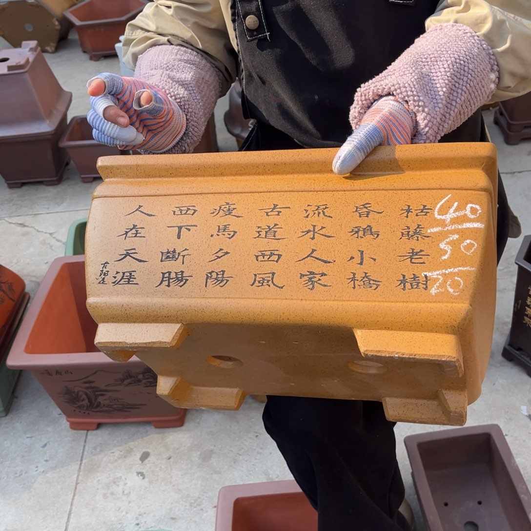 紫砂花盆盆景艺术