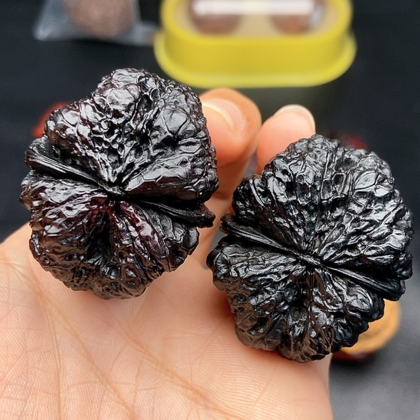 【闪购商品】把件文玩核桃40尺蝴蝶蟾