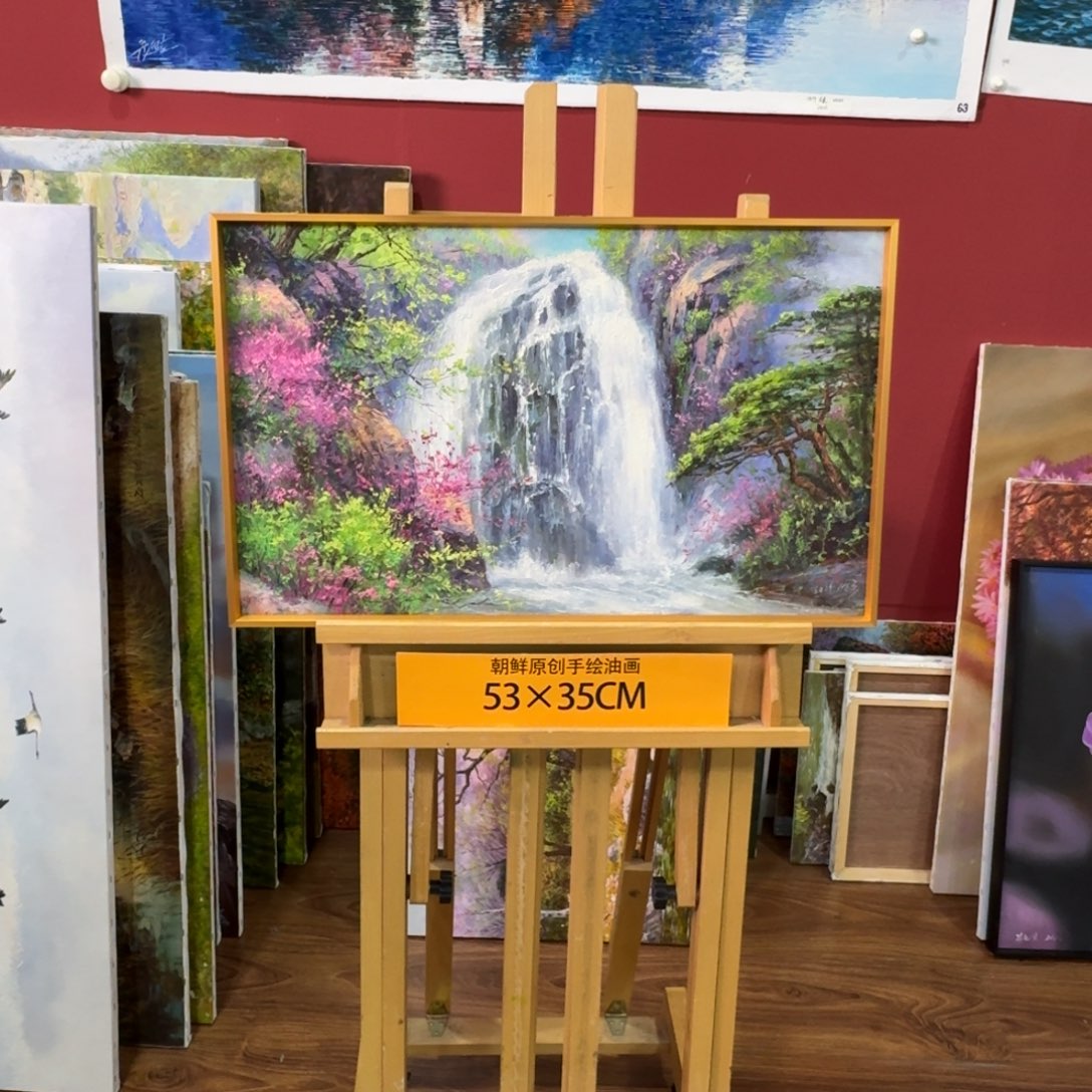 油画朝鲜原创手绘油画