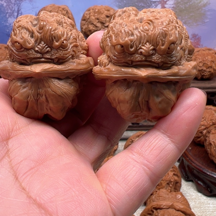 把件核桃蛤蟆头龙蟾