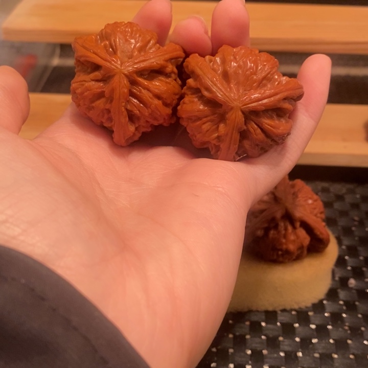 吊坠文玩核桃無*核桃。白狮子。39.40尺