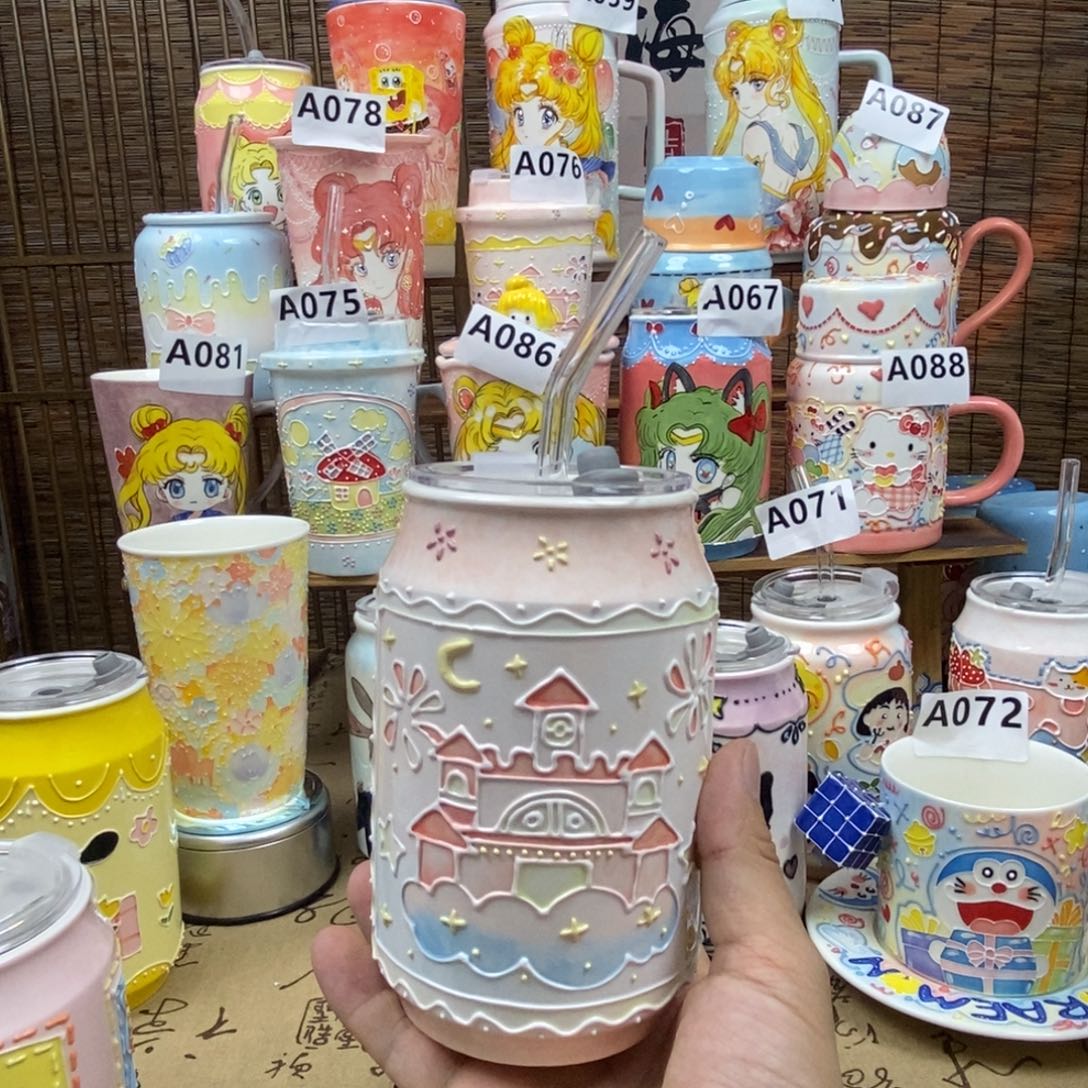杯子景德镇陶瓷可爱杯