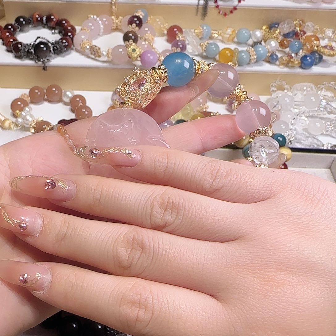 水晶手链未镶嵌雪*吧