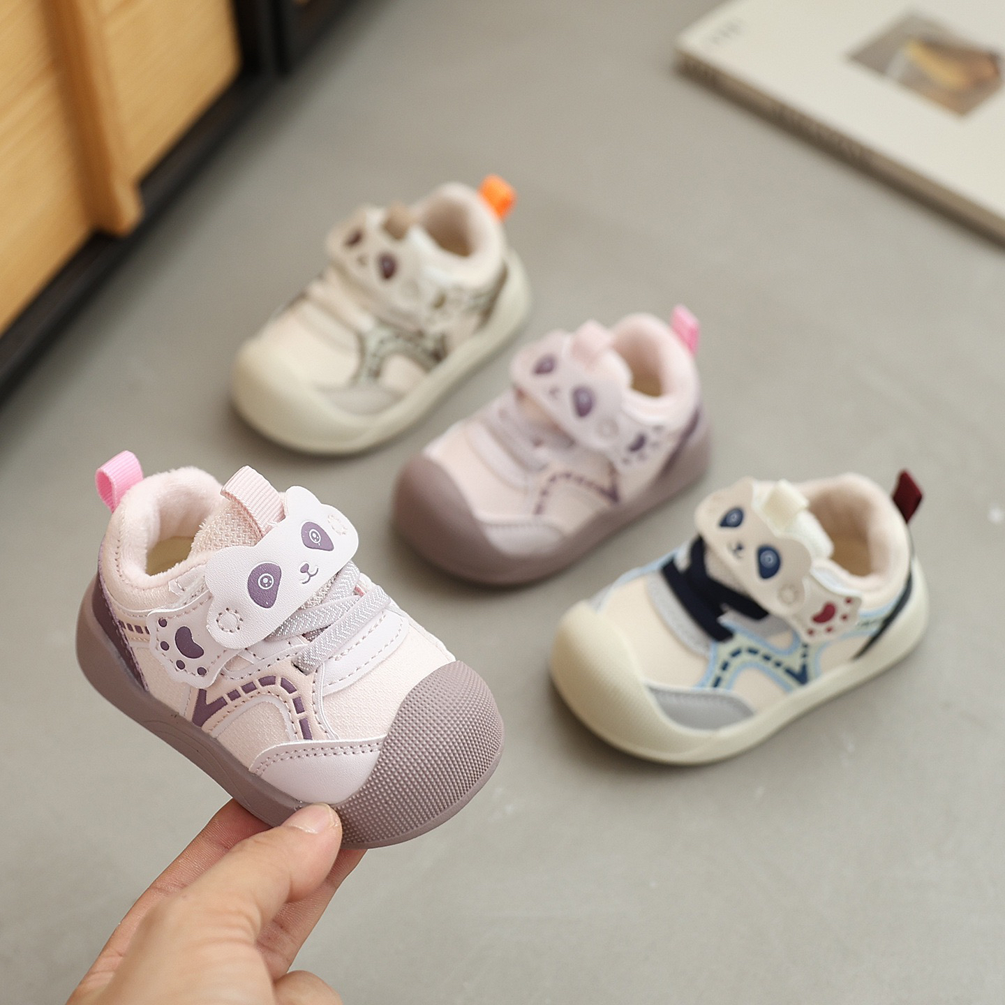 婴幼儿软底学步鞋加绒冬季男女宝宝小童防滑运动鞋机能鞋保暖二棉