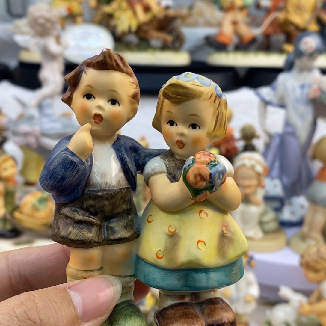 瓷片欧美中古美物摆件