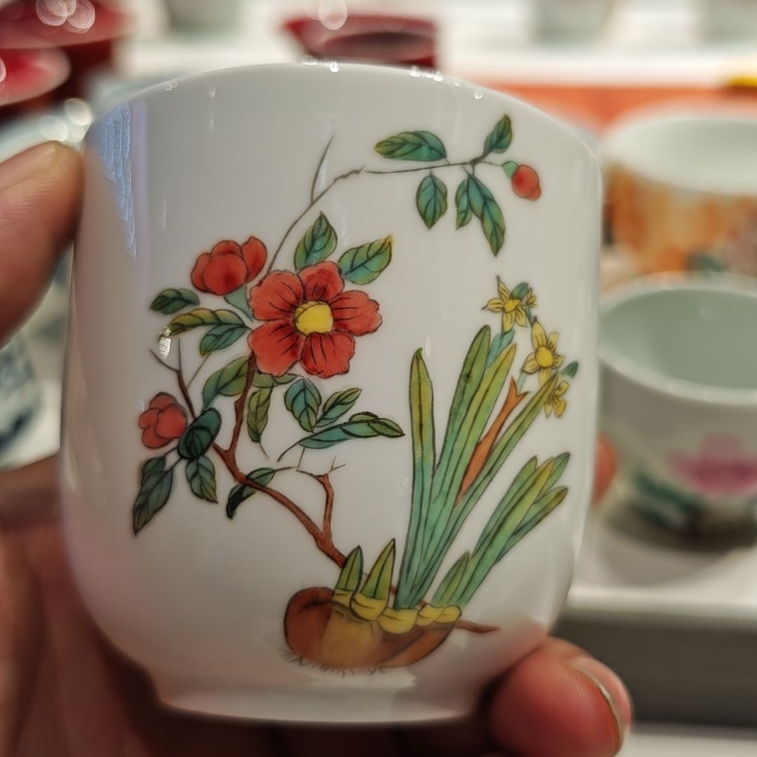 瓷杯子景德镇手工手绘主人杯