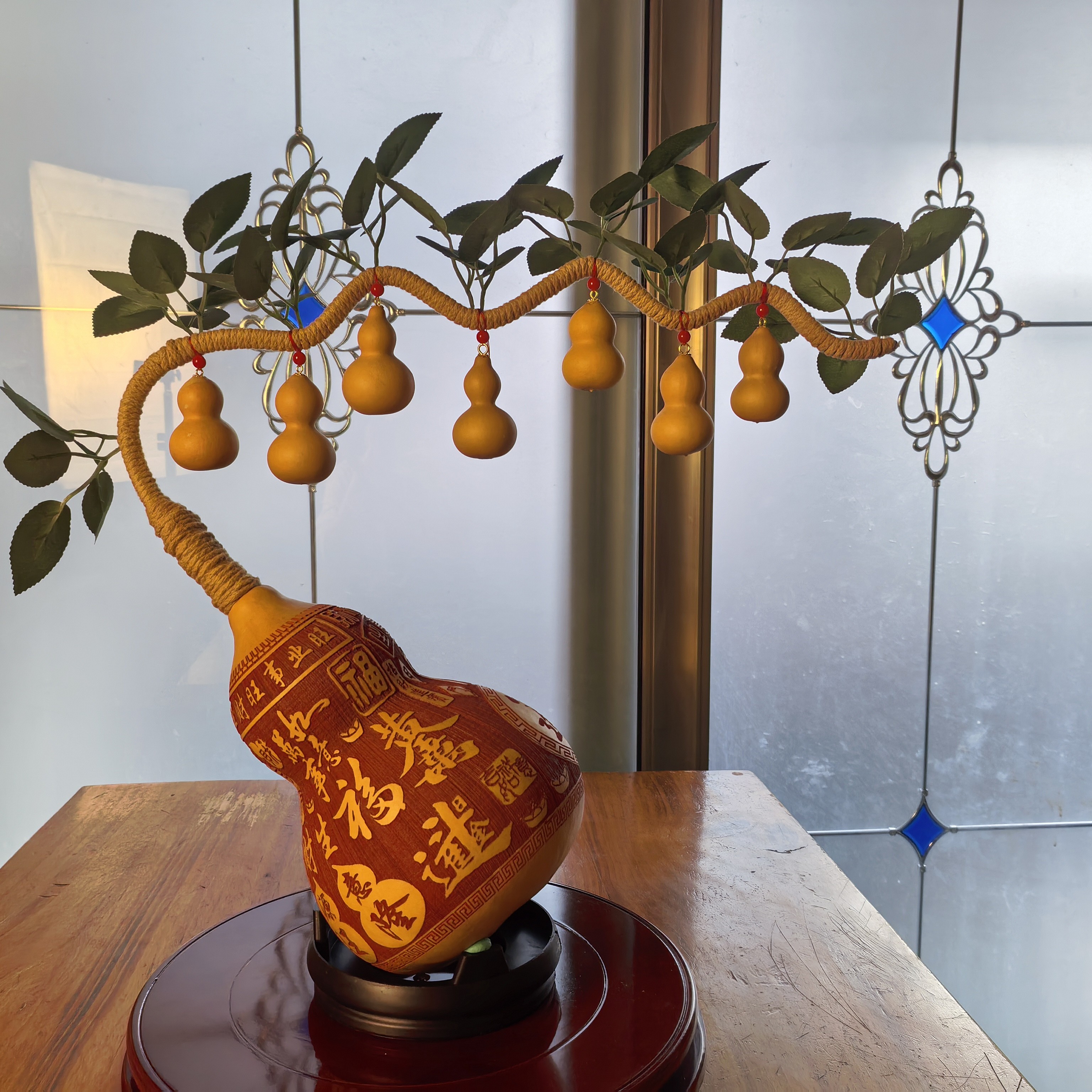 精品葫芦纯手工编织寓意福禄到家(直播间专属链接一物一拍)