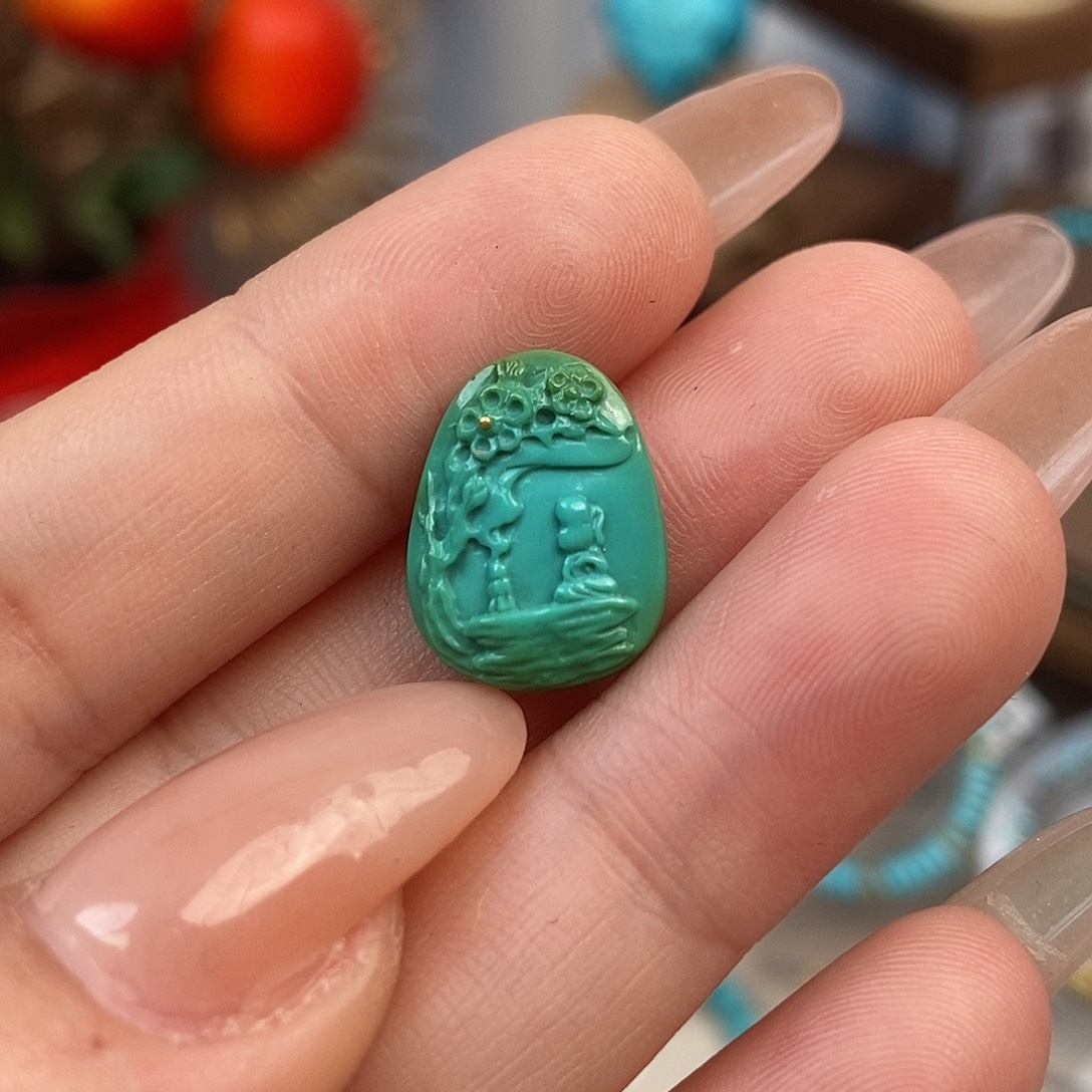 绿松石雕刻未镶嵌